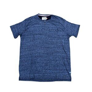 HUNTINGTON BC Beach Surf Team Henley Shirt Men's 2XL Blue Soft Short Sle…​